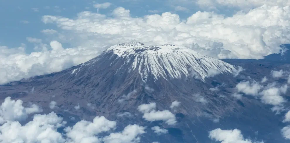 Climbing Mount Kilimanjaro via the scenic Machame Route, Tanzania.