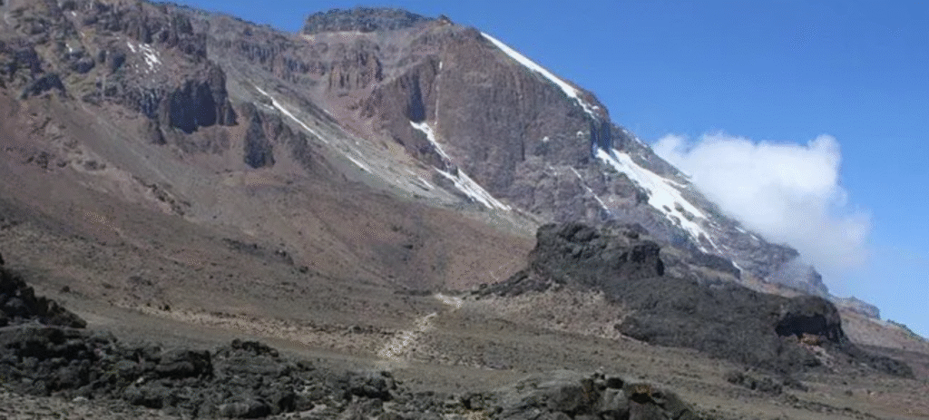 Ascending Mount Kilimanjaro via the scenic Rongai Route, Tanzania.