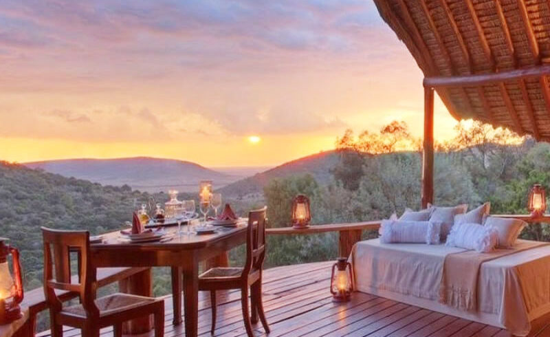 enjoying a romantic Kenya honeymoon safari surrounded by wildlife and scenic African landscapes