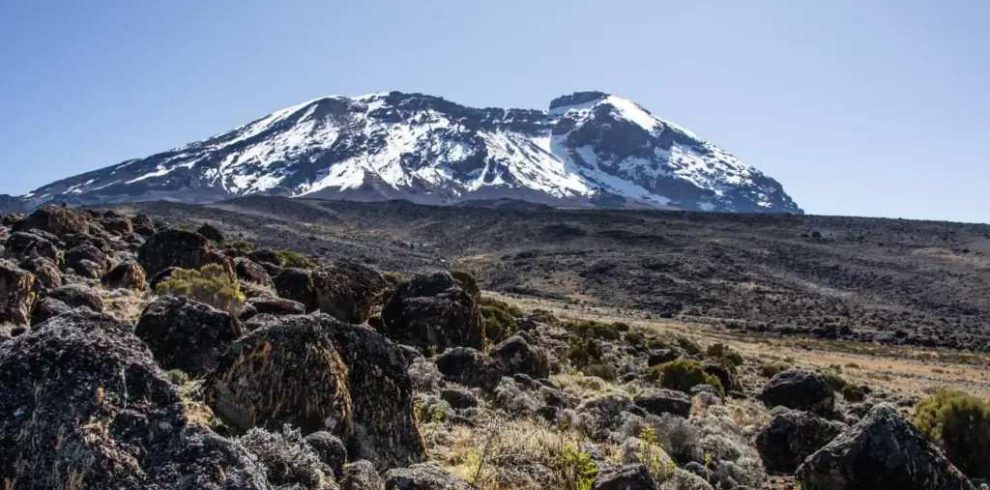 view of Marangu Route on Mount Kilimanjaro Tanzania showing trekking landscape and mountain scenery with Ibhanilfa Safaris.